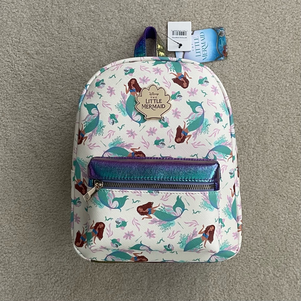 Bioworld Disney Live Action The Little Mermaid Ariel AOP Mini Backpack